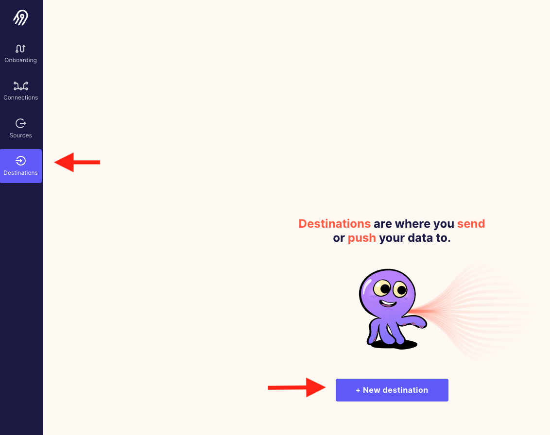 Airbyte에서 대상 추가